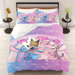 Stitchi tekikate komplekt Tekk Voodipesu 3D Laste voodipesu komplekt 3-osaline 1 tekikate Kuninglik suurus 90X200CM