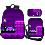 Vihane Geometry Dash Seljakott 3 tk Koolikott Veekindel &Otilde;pilas T&uuml;drukud Poisid Lapsed Mochila koos Pinaliga 21