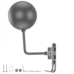 Mootorrattakiivri Riiul Seinale Paigaldatav Kiivrite V&auml;ljapanekuhoidja 180 Kraadi V&otilde;tmed Jope Riidepuu Konksud Mootorrattakiiver Mantlite Hoidja hall