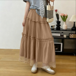 ZANZEA naiste vabaaja elastsed v&ouml;&ouml;kohad, vabad suvepikad seelikud 5XL khaki