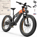 V&eacute;lo &Eacute;lectrique - Lankeleisi - RV800 Plus - 750W - 48V 20AH - 26 pouces - Orange oranž