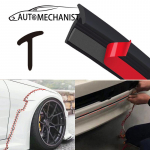 AUTOMECHANIST Car Fender Flare Sealing Strip Universal Rubber Wheel Arch Trim T-Type automobile Seal Weatherstrip 2 m