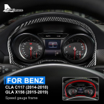 P&auml;ris s&uuml;sinikkiust kate Mercedes-Benz CLA C117 2014-2018 GLA X156 2015- auto trimmi spidomeetri raami kleebis Black Carbon