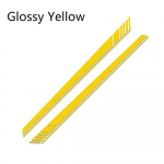 2 tk 220x14cm Auto K&uuml;ljekere Spordiv&otilde;istluse Pikk Triip Auto Kleebised Vin&uuml;&uuml;lkile Kleebised DIY Kleebis Autod Auto Tarvikud Glossy Yellow
