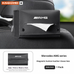 For Mercedes Benz AMG R C E V Class Viano SLK GLC SL Vito GLK Car tissue box seat backrest armrest Sun visor tissue storage box must