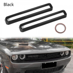 2pcs Front Grill Grille erts Cover Trim for Dodge Challenger 2015- Black Red Blue Yellow must