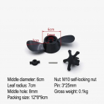 Outboard Engine Propeller Parts for Electric Trolling Motors Stable Performance and Easy tallation for Better Boating Control 18lb