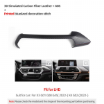 For BMW X3 G01 G45 X4 G02 iX3 G08 Made of Alcantara Wrap trument Dashboard Panel Trim Cover Car Interior Tunning Accessories Carbon Leather LHD