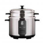 Kolmnurkne roostevabast terasest riisipliit aurutiga CN pistikuga (adapter kaasas) 2L (recommended for 1-2 people)