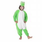Laste kombinesoonid Yoshi Kigurumi Poiste pidžaamad Multikas Cosplay Kost&uuml;&uuml;m J&otilde;uludeks Halloweeni Fliisist &ouml;&ouml;riided Anime koduriided Pijamas 4