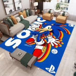 Anime tegelaste vaip elutuppa S-Sonic Kodu diivani kaunistus, Laste m&auml;ng Suur dekoratsioon P&otilde;randamatt Joogamatt Suur vaip 120*160cm