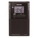 TOSHIBA Taskuraadio k&otilde;lari ja k&otilde;rvaklappidega K&otilde;rge ja ideaalne ja evakuatsioonideks TY-SCR5(K) Raadio, Kompaktne, Kaasaskantav, FM/AM sisseehitatud &uuml;hilduv, must