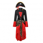 Halloweeni cosplay kleit Piraatkuninganna tantsupeokleit lavaesinemiskost&uuml;&uuml;m kelluke varrukad Ebaregulaarne &auml;&auml;r N&ouml;&ouml;rihm v&ouml;&ouml;ga viikingite kleit M