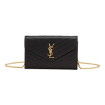 Saint Laurent Keskmine Matelass&eacute; Nahast Rahakott Ketiga Nero Naiste &Otilde;lakotid Must 377828-BOW01-1000 Box(Basic Set+Box)