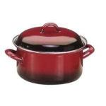 IBILI - Casserole avec couvercle Volcan, 16 cm, Acier &eacute;maill&eacute;, Compatible avec l&rsquo;induction must