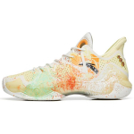 Anta Shock Wave 4 Abrasion Resistant Slip Resistant Low top Performance Basketball Shoes Men's White Multicolor 112231106-13 39