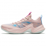 Anta Heatwave Slip Resistant Abrasion Resistant Low top Basketball Shoes Men's Pink Blue 912421604S-5 41