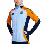 Adidas Real Madrid TR 2024-25 Hooaeg Niiskust Imav T&otilde;mblukuga Triibuline V&auml;rviline Jalgpallis&auml;rk Meeste s&auml;rk IT5139 XS