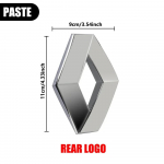 Rattakatted Renault Talisman Clio 4 Megane 2 3 Fluence Kangoo Captur 2 jaoks 1 tk 3D stiiliga Auto Esiosa Kapoti Embleem Tagumine Pagasiruumi Embleem S