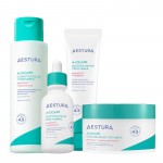 AESTURA A-Cica 365 rahustav nahahoolduskomplekt (Tooneri padjad 60 tk + Tooner 200ml + Seerum 40ml + Kreem 60ml)