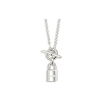 Hermes Kelly Cadenas Amulett Lukk Ripats Kaelakee Naiste kaelakee H121331B-00 Basic Packaging-Box+Dust Bag or Padding Board