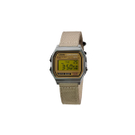 CASIO Custom Collection Kvartsliikumine Nailonrihmaga K&auml;ekell Meeste Kellad Kuldne T&auml;hik A158WEA-9(Watch5--Luma-07) Beige Band