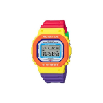 Casio G-Squad Seeria G-Shock Neoon V&auml;rviline Ruudukujuline Trendikas P&otilde;rutuskindel Veekindel Kvartsliikumine Vaikrihmaga K&auml;ekell Meeste Kellad DW-5610DN-9PR Multicolor Dial