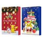 KUUM Pokemoniga J&otilde;ulude Advendikalendri Kast 24 tk Kawaii Pikachu Anime Kujukesed Laste M&auml;nguasjad Poistele T&uuml;drukutele Laste J&otilde;ulukingid