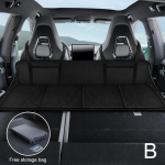Auto Telkimine Tagaistme Pikenduslaud Flanellmadrats Tesla MODEL Y 3 Kokkupandav Auto Telkimine Reisimine Siseaksessuaarid must