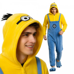 Pijama &Uuml;hesosaline Kigurumi Kost&uuml;&uuml;m Minion M: 155-165Cm