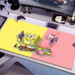 P-Patrick S-Star Hiirematt Mitu suurust Suur ruudukujuline arvuti kontori m&auml;ngulaua matid Kummist libisemisvastased hiirematid 600x300x2mm white