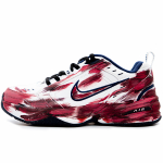 Nike Air Monarch 4 Suur Ambitsioon Libisemisvastane Kulumiskindel Madalad Paksude Taldadega Tennised Unisex Must Punane 415445-102(Team241-) 43