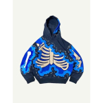 ROADVIBE Y2K Ameerika Riided S&uuml;gis Uus Meeste 3D Graafiline Tr&uuml;kitud Meeste &Uuml;le suurusega Huppar Moodne Streetwear Must Gooti Punk Hupparid Mehele 4XL blue