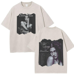 Olivia Dean Art of Loving Tour Graafilised T-s&auml;rgid Mehed Naised Esteetiline Trend T-s&auml;rk L&otilde;tv Vabaaja Puuvillane Vintage Pesu T-s&auml;rgid S
