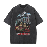 Pestud Vintage Rockib&auml;ndi Limp Bizkit Terrori Kolju Graafilise Tr&uuml;kiga T-s&auml;rk Meestele Naistele Gooti &Uuml;lisuur L&uuml;hikeste Varrukatega T-s&auml;rgid Streetwear 2XL gray