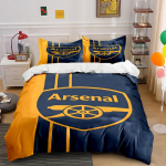 Arsenal logo kahuriga. Voodipesukomplektid Tekikotikomplektid Tekikotid Padjap&uuml;&uuml;rid(1 * Tekikott 2 * Padjap&uuml;&uuml;ri, ilma tekita) 135x200cm