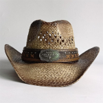 Uus Meeste Vintage L&auml;&auml;ne Kauboi M&uuml;ts K&auml;sit&ouml;&ouml;na Kootud P&otilde;hk Rannas P&auml;ikesem&uuml;ts H&auml;rrasmehe Lehmakarjus Jazz M&uuml;ts Sombrero Hombre 56-58cm black