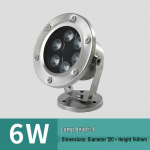 Nuosilang 24V LED RGB veealune maastiku prožektor 6W