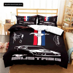 Mustangi auto muster Mugav tekikate padjap&uuml;&uuml;r voodipesu komplekt Laste magamistoa kaunistus Kodutekstiil 70x133cm 3pcs