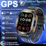 2026 Uus Sisseehitatud GPS Meeste Nutikell Kompass Altimeeter Bluetooth-k&otilde;ne 50M Veekindel 170+ Spordirežiimi Navigeerimisj&auml;lgija AMOLED HD Nutikell must