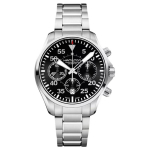 HAMILTON Khaki Aviation Series Automaatne Mehaaniline Liikumine 200 Meetrit Roostevabast Terasest Korpus Roostevabast Terasest Roostevabast Terasest Rihm H64666135 must