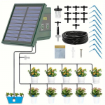 Uus p&auml;ikeseenergial t&ouml;&ouml;tav niisutuss&uuml;steem DIY Ruudukujuline tilkniisutusriba 10 tilgutiga Sobib aedadesse, sise&otilde;uedesse, viljapuuaedadesse