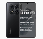 Nutitelefon 5G - XIAOMI - Redmi Note 14 Pro - 8 GB RAM - 256 GB ROM - Must - V&auml;ga hea seisukord
