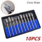 10 TK Karbiidist Freeside Komplekt &Uuml;hilduv Dremeli 1/8 Varrega Die Grinder P&ouml;&ouml;rdtool Riivotsad Puidu Metalli Nikerdamine Elektriline Lihvimine (as the picture,Round)