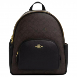 COACH Court lehma nahast seljakott suur naiste p&auml;hklipruun must Basic Set (Bag + Dustproof Bag) must