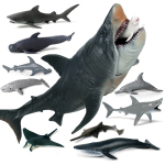 BACALYSO Megalodon ja Mereloomade Kujukeste Komplekt 11 tk PVC 27cm valge