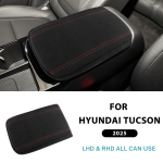 Siseviimistlus Hyundai Tucson NX4 2025 2026-UP Keskjuhtimispuldi k&auml;etoe konteineri alusmatt suede black must