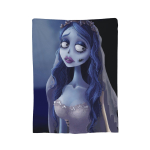 Corpse Bride Emily Ja Victor Tekk Fliis K&otilde;ik Hooajad Multifunktsionaalne Super Soe Visketekk Kodu Auto Voodikatted Size: 180*230cm, Weight: 280 GSM