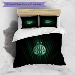 Ferencv&aacute;rosi mustriga 3-osaline voodipesukomplekt Pehme nahas&otilde;bralik pestav tekikott ja padjap&uuml;&uuml;ride komplekt Aastaringselt Magamistuba 135cm*200cm