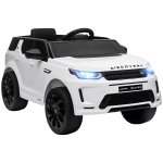 Laste elektriauto, 12V laste s&otilde;iduk puldiga, LED-tuled, muusika ja helisignaal, 3-6 aastat, valge 106 x 65.5 x 51 cm valge